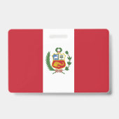 Badge Drapeau du Pérou (Arrière)