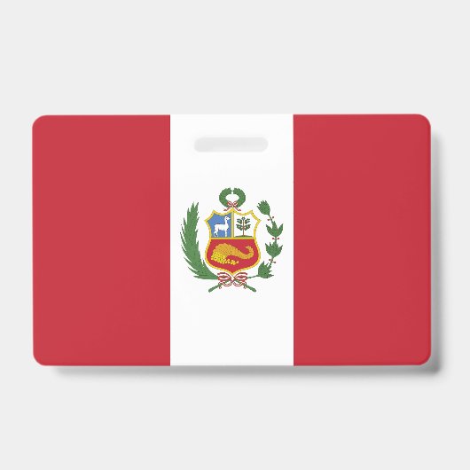 Badge Drapeau du Pérou (Avant)