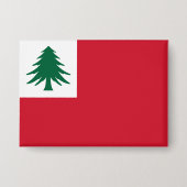 Badge Drapeau du pin de Nouvelle-Angleterre (Recto)