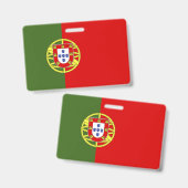 Badge Drapeau du Portugal (Avant & arrière)