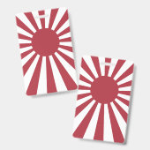 Badge Drapeau du soleil levant impérial du Japon, Edo à (Front & Back)