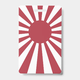 Badge Drapeau du soleil levant impérial du Japon, Edo à