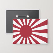 Badge Drapeau du soleil levant impérial du Japon, Edo à  (Recto/Verso)