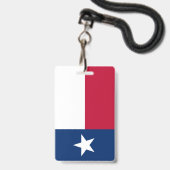 Badge Drapeau du Texas (Avant avec lanière)