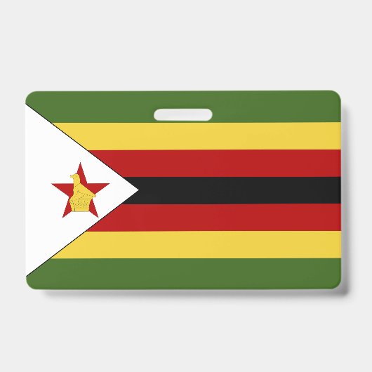 Badge drapeau du Zimbabwe (Avant)