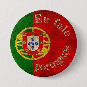 Badge drapeau eu falo português