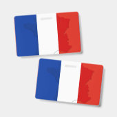 Badge drapeau français (Avant & arrière)