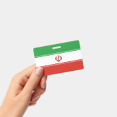 Badge Drapeau iranien (Manuel / portable)