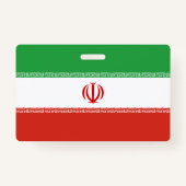 Badge Drapeau iranien (Dos)