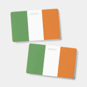 Badge Drapeau irlandais (Avant & arrière)