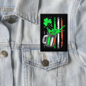 Badge Drapeau irlandais drôle de bière (Insitu)