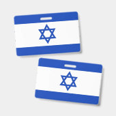 Badge Drapeau Israël (Avant & arrière)