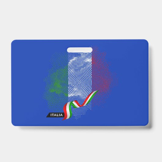 Badge Drapeau italien (Avant)