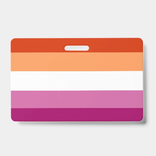 Badge Drapeau lesbien (Face)