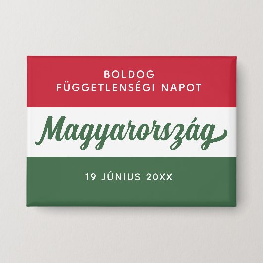 Badge Drapeau national de la fête de l'indépendance de l (Recto)