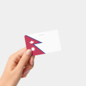 Badge Drapeau népalais (Manuel / portable)