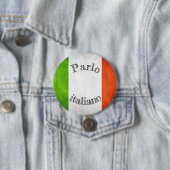 Badge drapeau parlo italiano (En situation)