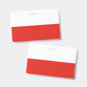 Badge Drapeau polonais (Recto et verso)