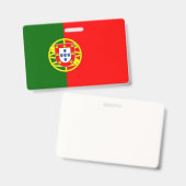 Badge Drapeau Portugal Insigne vertical (Avant & arrière)