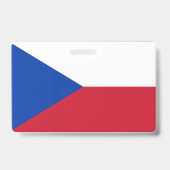 Badge Drapeau République tchèque (Arrière)