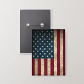 Badge Drapeau Rétro des États-Unis (Recto/Verso)