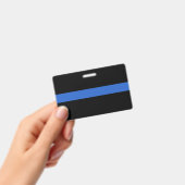 Badge Drapeau Thin Blue Line symbole de solidarité de la (Manuel / portable)