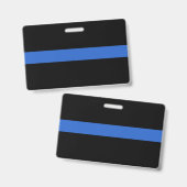 Badge Drapeau Thin Blue Line symbole de solidarité de la (Avant & arrière)