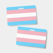 Badge Drapeau transgenre (Avant & arrière)