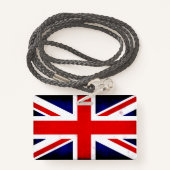 Badge Drapeau Union Jack britannique (Derrière avec lanière)
