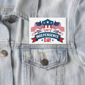 Badge Drapeaux et feux d'artifice du 250e anniversaire d (Insitu)