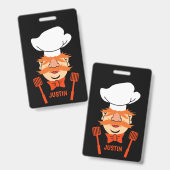 Badge Drôle Chef Suédois (Avant & arrière)