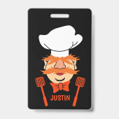 Badge Drôle Chef Suédois (Arrière)