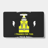 Badge Drôle de santé et de sécurité | NEBOSH | Officier  (Arrière)