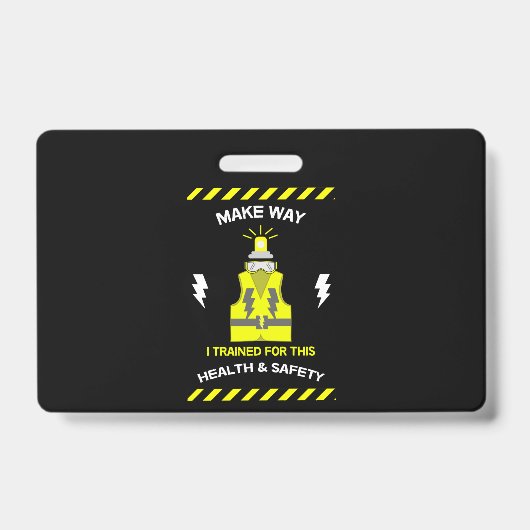 Badge Drôle de santé et de sécurité | NEBOSH | Officier  (Avant)