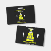 Badge Drôle de santé et de sécurité | NEBOSH | Officier  (Avant & arrière)