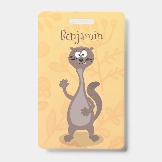 Badge Drôle dessin animé en toile (Avant)