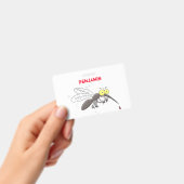 Badge Drôle dessin d'insecte moustique (À main)