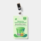 Badge du bar St. Patrick's Day (Avant avec clip)