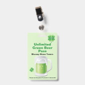 Badge du bar St. Patrick's Day (Avant avec clip)