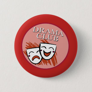 Badge du club de théâtre en rouge