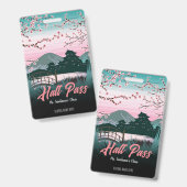 Badge du col Blossom Hall (Avant & arrière)