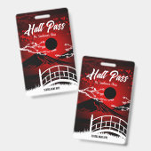 Badge du col du Red Blossom Hall (Avant & arrière)