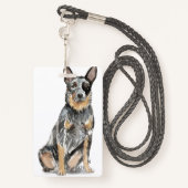 Badge du conseiller en adoption des animaux de com (Derrière avec lanière)