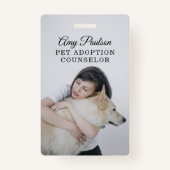 Badge du conseiller en adoption des animaux de com (Devant)