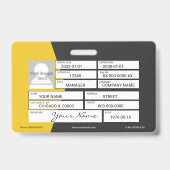 Badge du distributeur (Arrière)