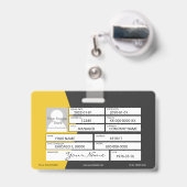 Badge du distributeur (Arrière avec rétractable)