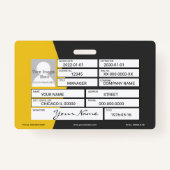 Badge du distributeur (Dos)