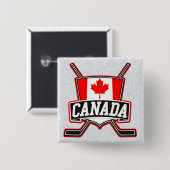 Badge du logo canadien de hockey (Devant & derrière)