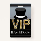 Badge du Mariage Team Groom (Devant)