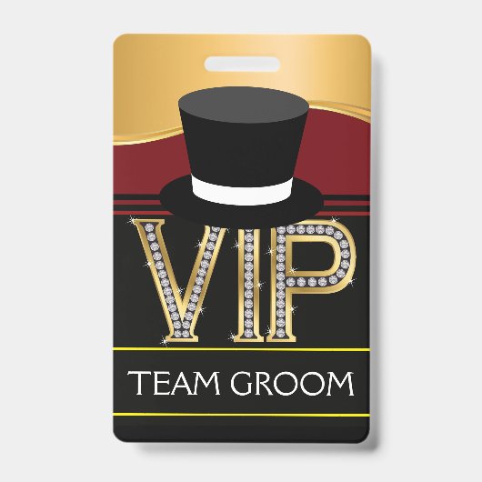 Badge du Mariage Team Groom (Face)